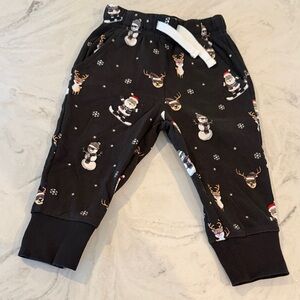 Little Bipsy Black Santa & Friends Joggers
